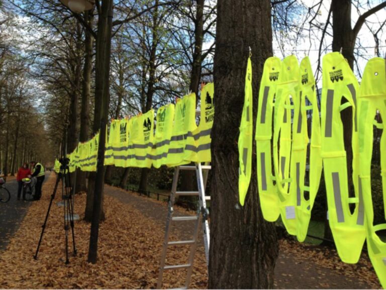 Westenverteilaktion vom 27.11. bis 01.12.2023 Die Ordnungspartnerschaft „Sicher durch Münster“ verteilt wieder an verschiedenen Stellen im Stadtgebiet gelbe „Sicher durch Münster-Westen"